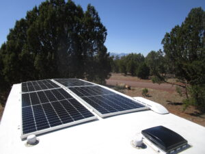 Solar panels and peaks