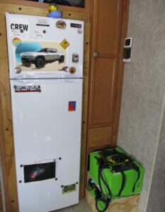 Previous batteries and fridge