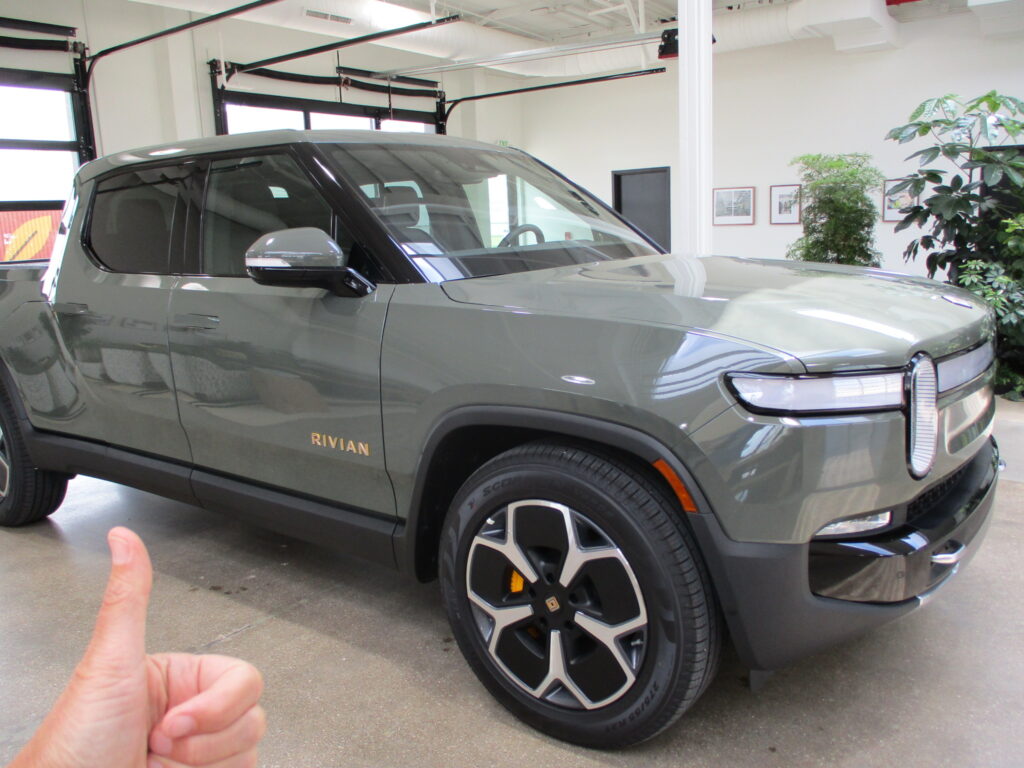 Rivian electric truck pickup in Normal, IL